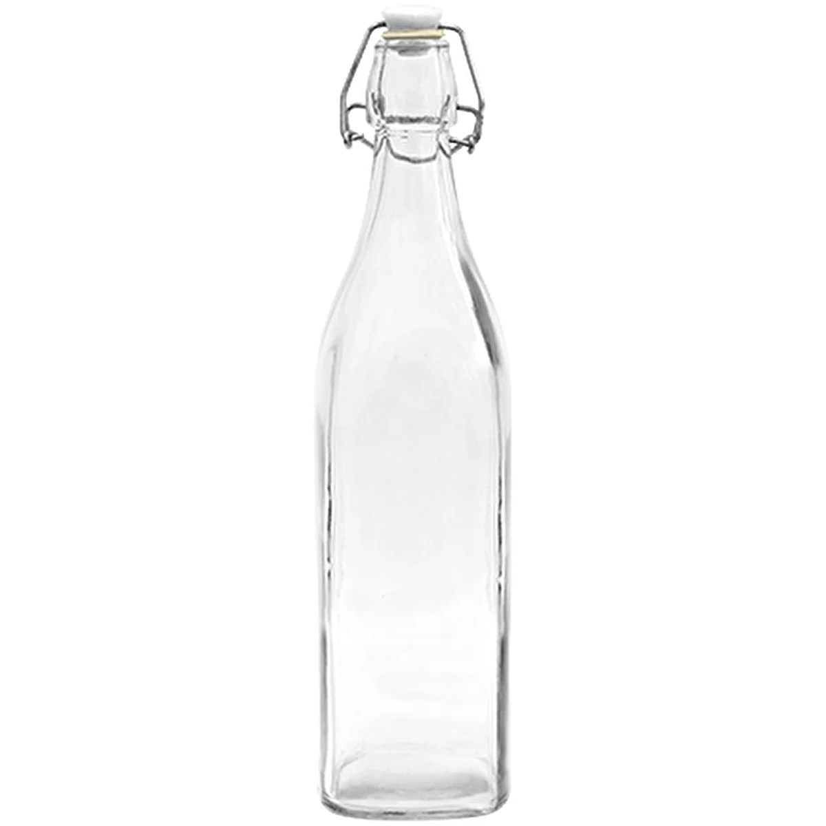 Neliöpullo ilmatiiviillä sulkimella 0,5 L