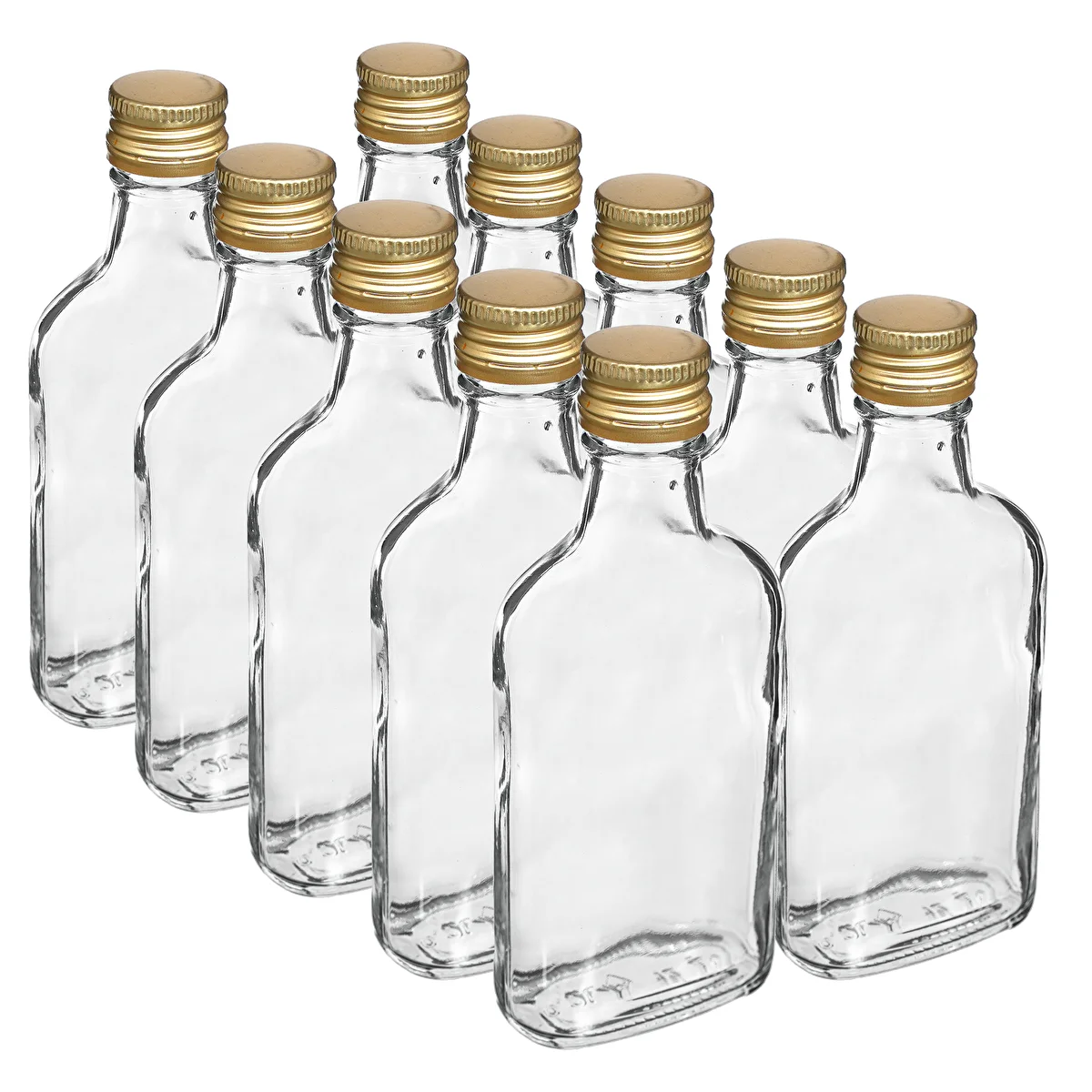 Likööripullo taskumatti kierrekorkilla 200 ml 10 kpl