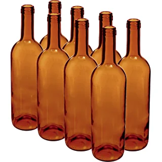Viinipullo 0,75 L ruskea - pakkaus 8 kpl