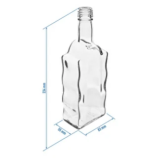 Klasztorna-pullo 500 ml, kierrekorkilla, valkoinen - 6 kpl – photo 4