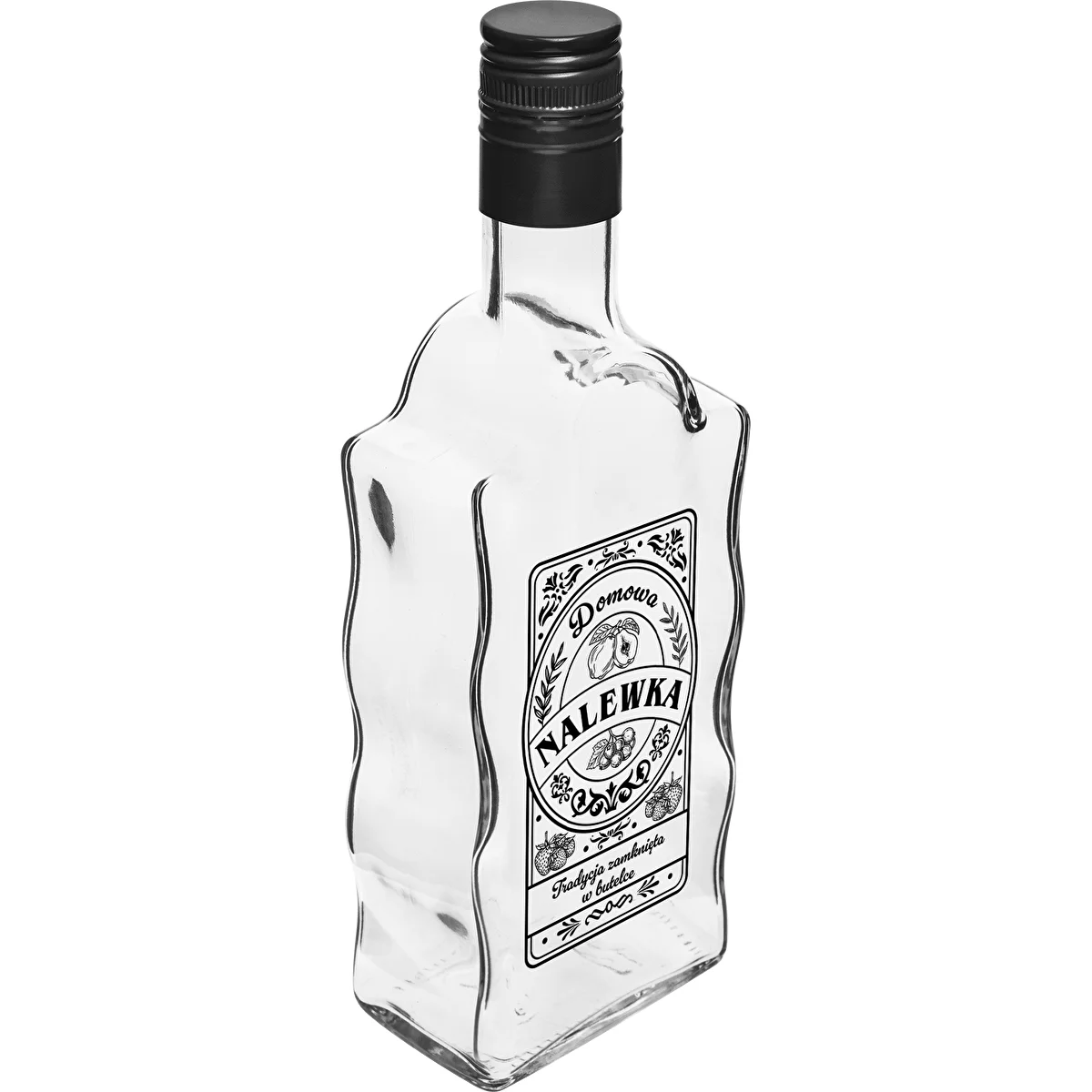 Klasztorna-pullo 500 ml kierrekorkilla, ”Nalewka”-painatus, 1 kpl