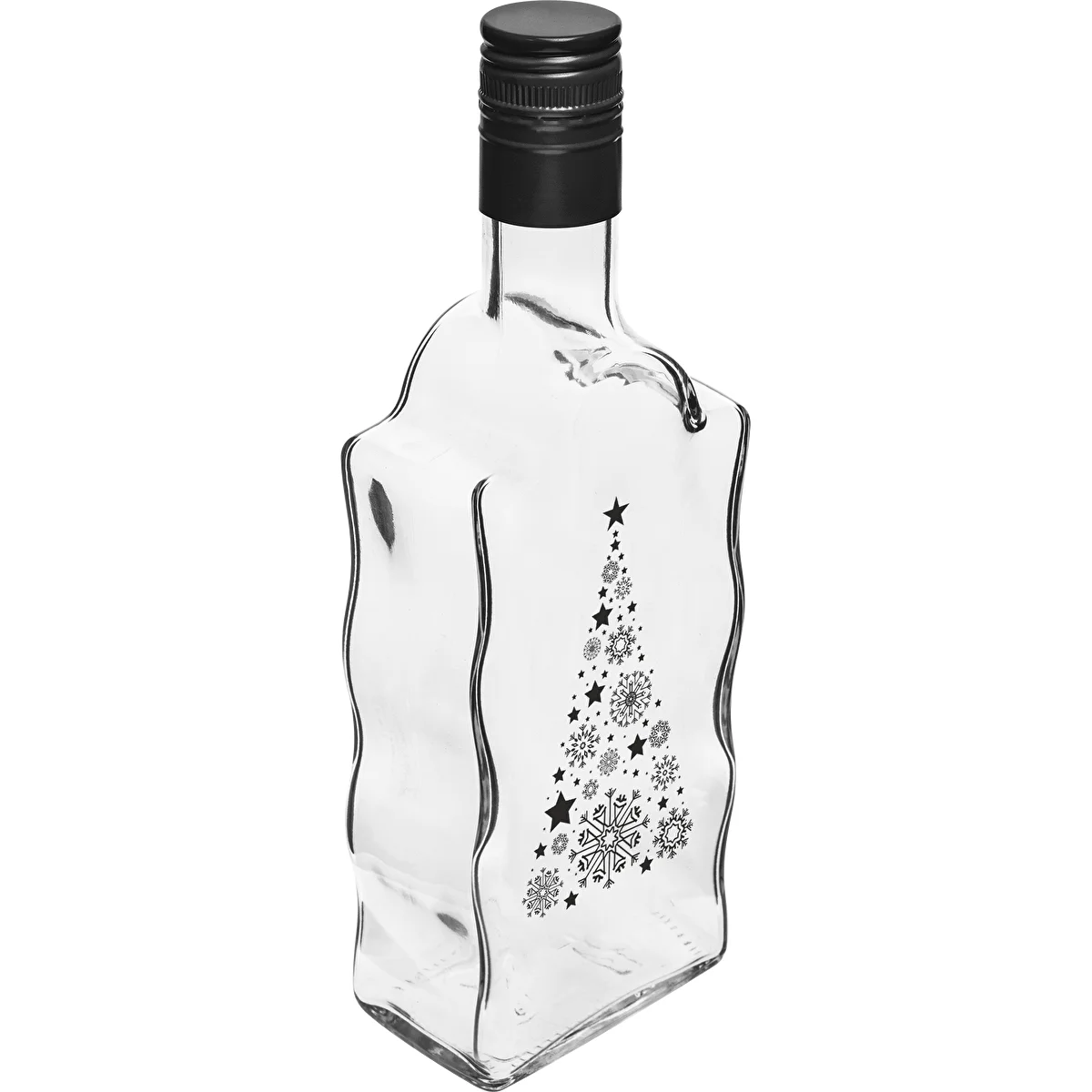 Klasztorna-pullo 500 ml kierrekorkilla, painatus ”Joulukuusi”, 1 kpl