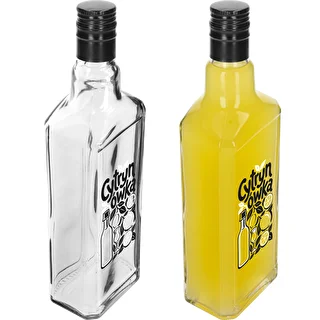 Tynktura-pullo 500 ml, ”Cytrynówka”-painatuksella ja kierrekorkilla – photo 4