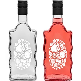 Klasztorna-pullo 500 ml kierrekorkilla ja painatuksella "Hedelmät", kuvio 1 – photo 3
