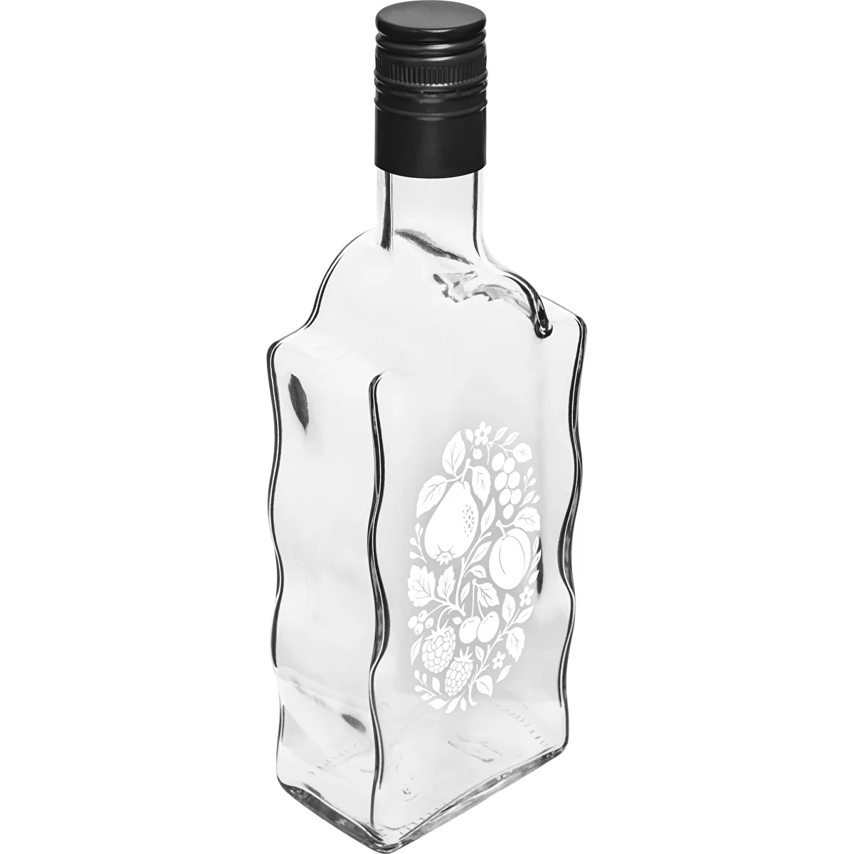 Klasztorna-pullo 500 ml kierrekorkilla ja painatuksella "Hedelmät", kuvio 1