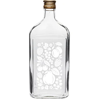 Taskumattipullo 500 ml kierrekorkilla ja ”Hedelmät”-painatuksella, malli 2 – photo 1