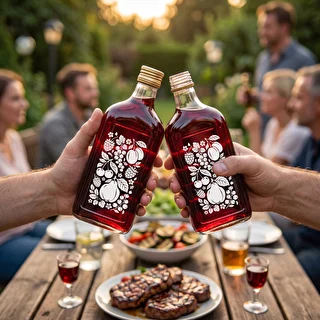 Taskumattipullo 500 ml kierrekorkilla ja ”Hedelmät”-painatuksella, malli 2 – photo 7