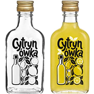 Taskumattipullo 200 ml kierrekorkilla ja ”Cytrynówka”-painatuksella, malli 1 – photo 2