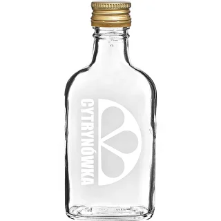 Taskumattimallinen 200 ml pullo kierrekorkilla ja painatuksella „Cytrynówka”, malli 2 – photo 1