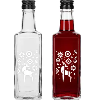 Receptura-pullo, 250 ml korkilla – Jouluporo – photo 2