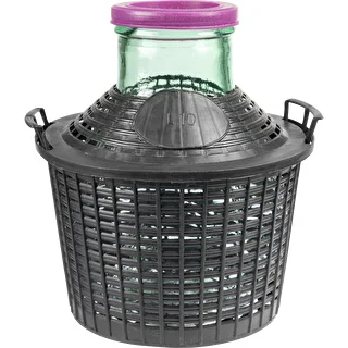 Viinipallo 10 L leveällä kaulalla muovikorissa – photo 1