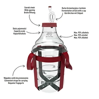 Kevyt, särkymätön viinipallo hihnoilla, 20 L – photo 4