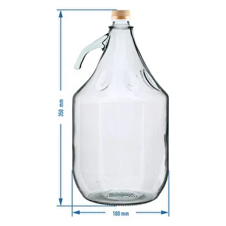 5 L Demijohn korkilla - ilman koria – photo 4