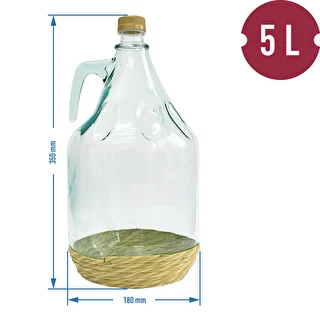 Dama 5L viinipullo punoksessa, kierrekorkilla – photo 3