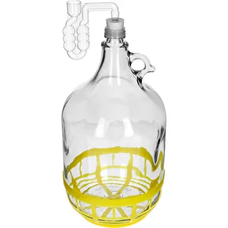 4 x Dama 5L korkilla, käymisputkella, sulkimella ja korilla – photo 5