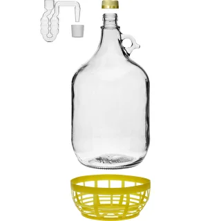 4 x Dama 5L korkilla, käymisputkella, sulkimella ja korilla – photo 4