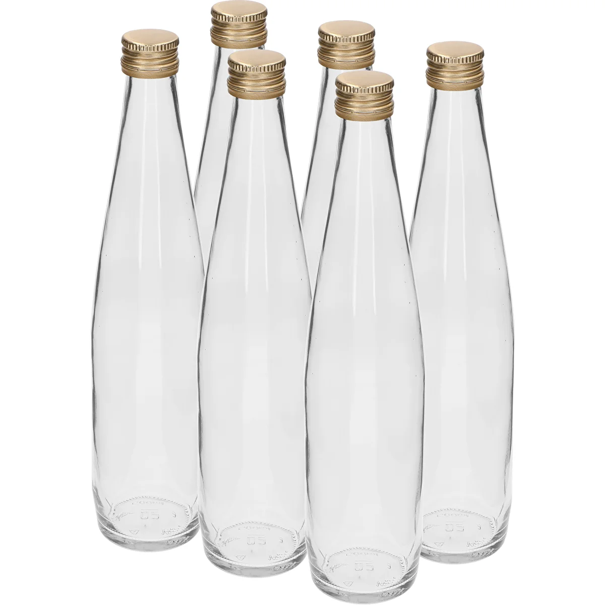 Klubowa-pullo 500 ml kultaisella kierrekorkilla, 6 kpl:n setti