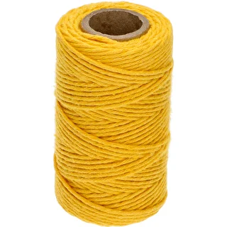 Keltainen puuvillanyöri 2 mm/55 m/100 g – photo 1