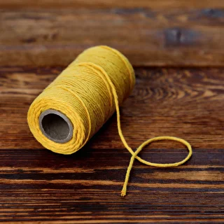 Keltainen puuvillanyöri 2 mm/55 m/100 g – photo 5