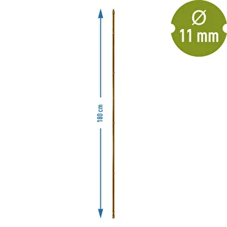 Bambun muotoinen päällystetty terästuki, 180 cm x 11mm – photo 3