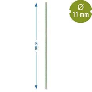Bioogród-puutarhakepit – päällystetty teräs, 1,8 m, fi 11 mm, 10 kpl – photo 3