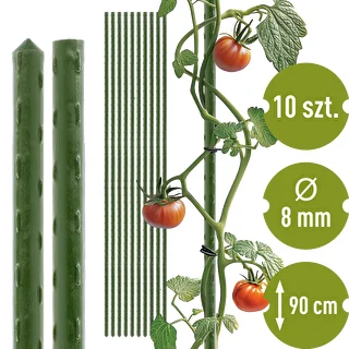 Bioogród puutarhakepit – päällystetty teräs, 0,9 m, fi 8 mm, 10 kpl – photo 1