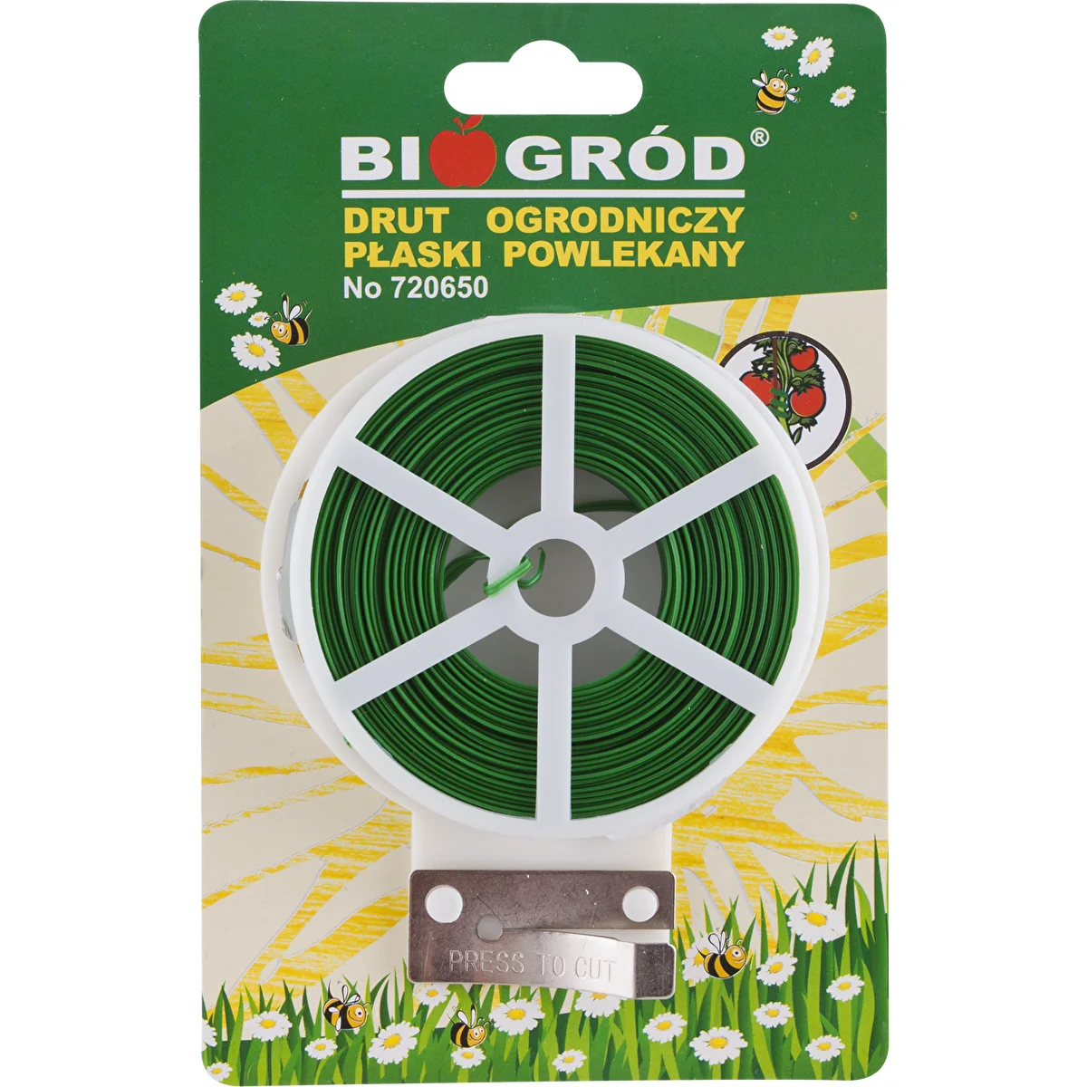 Litteä puutarhalanka, PVC-päällystetty 50m x 2mm