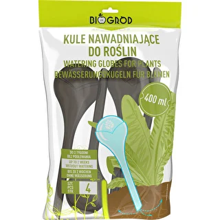 Kasvien kastelupallot, mustat läpinäkyvät, 400 ml, 4 kpl – photo 3