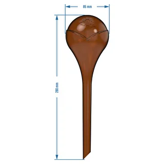 Kasvien kastelupallot, meripihkanväriset läpinäkyvät, 400 ml, 2 kpl – photo 5