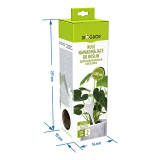 Kasvien kastelupallot, meripihkanväriset läpinäkyvät, 400 ml, 2 kpl – photo 6