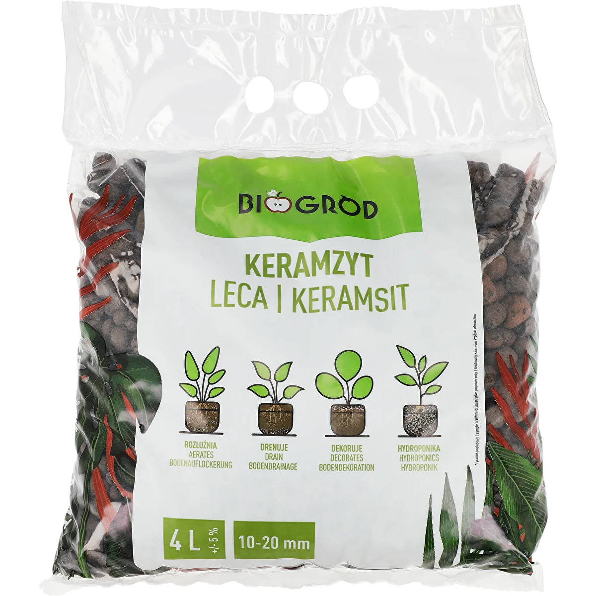 Kevytsora ruukkukasveille, puutarhanhoitoon ja lasimetsiin 10–20 mm, 4L