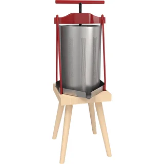 Kehysprensa hedelmille – metallikorilla, 10L