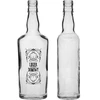 0,5 L pullo kierrekorkilla ja painatuksella Kotitekoinen likööri - 4 kpl - 5 