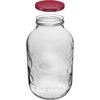 5L purkki ornamentilla, kansi viininpunainen fi 100 - 2 