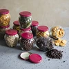 Amfora-purkki 580 ml (fi 82) viininpunaisella kannella 6 kpl - 6 