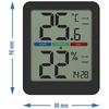 Elektroninen huonelämpömittari, musta - 9 
