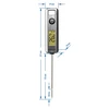 Elektroninen keittiölämpömittari, LCD (-50°C - +200°C) - 4 
