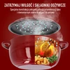 Emaloitu valurautapata - viininpunainen, 5,8L - 6 