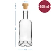 Gabinetowa-pullo 0,5 L korkilla - 6 