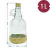 Gallone-pullo 1L punoksella, kierrekorkilla - 3 
