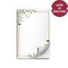Itsekiinnittyvät etiketit 60 x 90 mm pulloihin, purkkeihin, lahjoihin, kukkakuvio - 20 kpl - 2 
