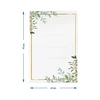 Itsekiinnittyvät etiketit 60 x 90 mm pulloihin, purkkeihin, lahjoihin, kukkakuvio - 20 kpl - 4 