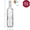 Jääpullo 1L kierrekorkilla fi30/35, 4 kpl - 7 