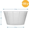 Juustomuotti ricotalle Ø 12 x 6,5 cm 500 g:lle - 4 