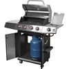 Kaasugrilli dragON BBQ101, 11,7 kW, musta-hopea - 2 