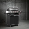 Kaasugrilli dragON BBQ101, 11,7 kW, musta-hopea - 4 