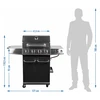 Kaasugrilli dragON BBQ101, 11,7 kW, musta-hopea - 10 