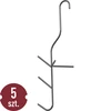 Kalojen savustuskoukut - kolmoiskoukut, 5 kpl. - 4 