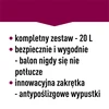 Kevyt, särkymätön viinipallo hihnoilla, 20 L - 22 