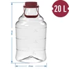 Kevyt, särkymätön viinipallo kahvalla, 20 L - 6 